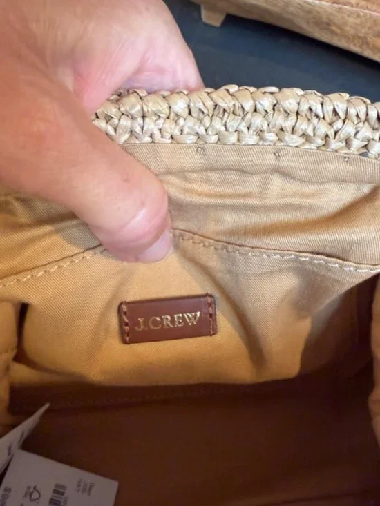 J. CREW Portofino Handknotted Clutch Handbag NWT - Picture 7 of 10